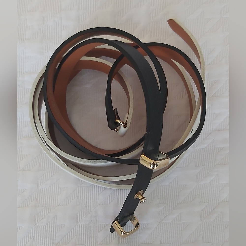 "NWOT" Maison Boinet Women's Skinny Leather Belt